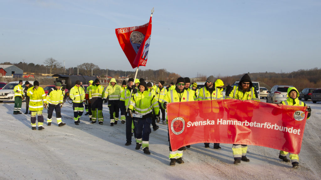 Lugnt I Karlshamn När Hamnkonflikten Inleddes | Transportarbetaren