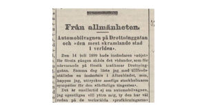 Insändarskribent som klagar på skramlande bussen, Aftonbladet den 17 juli 1899.