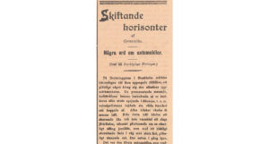 Artikel i Norrköpings Tidningar den 17 juli 1899.